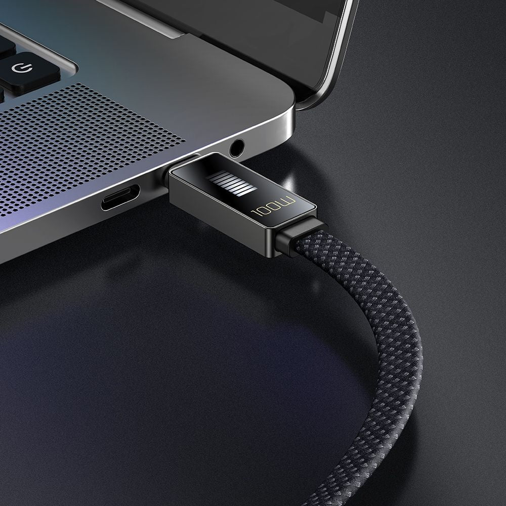 Καλώδιο Δεδομένων και Φόρτισης USB-C - USB-C McDodo CA-4470 Rythm Display, 100W, 1.2m, Μαύρο