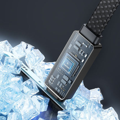 Καλώδιο Δεδομένων και Φόρτισης USB-C - USB-C McDodo CA-4470 Rythm Display, 100W, 1.2m, Μαύρο