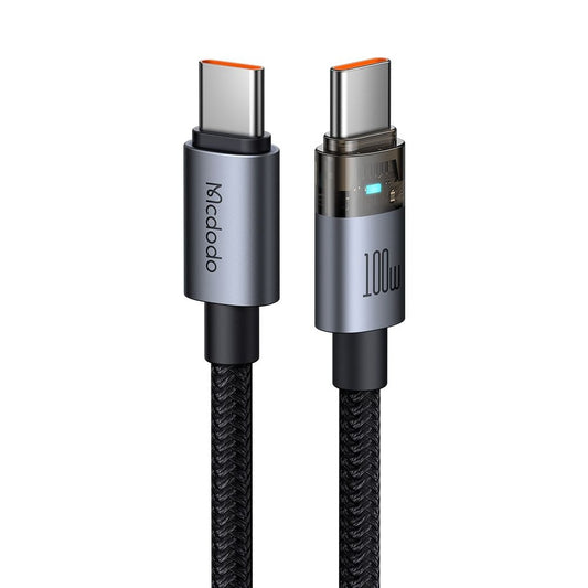 Καλώδιο Δεδομένων και Φόρτισης USB-C - USB-C McDodo CA-5580, 100W, 1.2m, Μαύρο