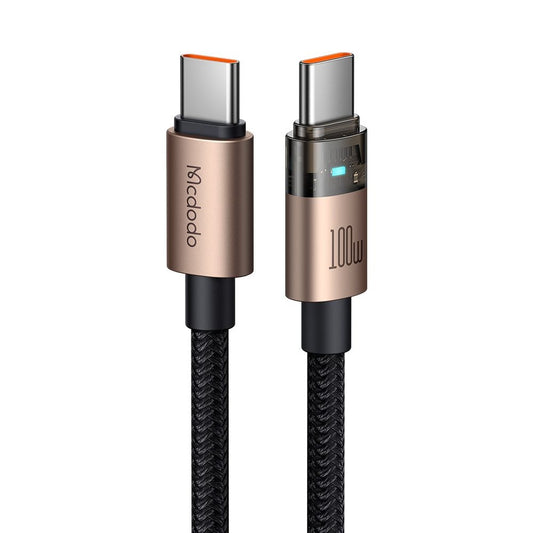 Καλώδιο Δεδομένων και Φόρτισης USB-C - USB-C McDodo CA-5581, 100W, 1.2m, Χρυσό