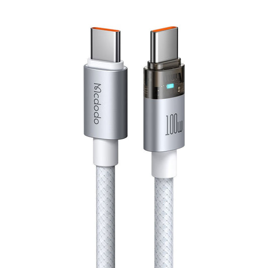 Καλώδιο Δεδομένων και Φόρτισης USB-C - USB-C McDodo CA-5582, 100W, 1.2m, Λευκό