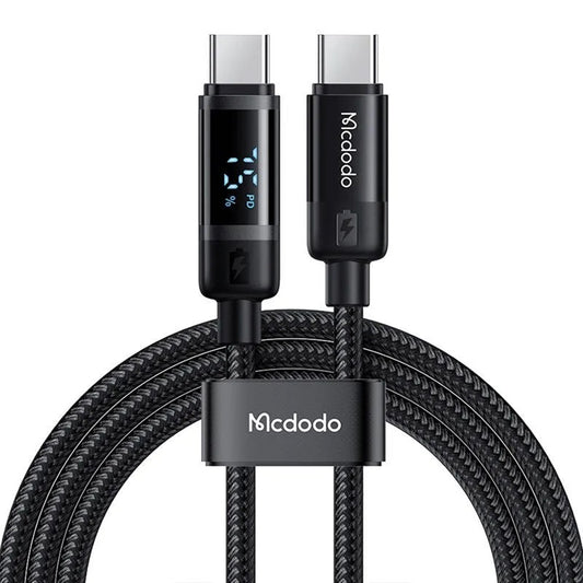 Καλώδιο Δεδομένων και Φόρτισης USB-C - USB-C McDodo CA-5780 Bat Display, 60W, 1.2m, Μαύρο