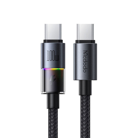 Καλώδιο Δεδομένων και Φόρτισης USB-C - USB-C McDodo CA-8200 Colorful, 100W, 1.2m, Μαύρο