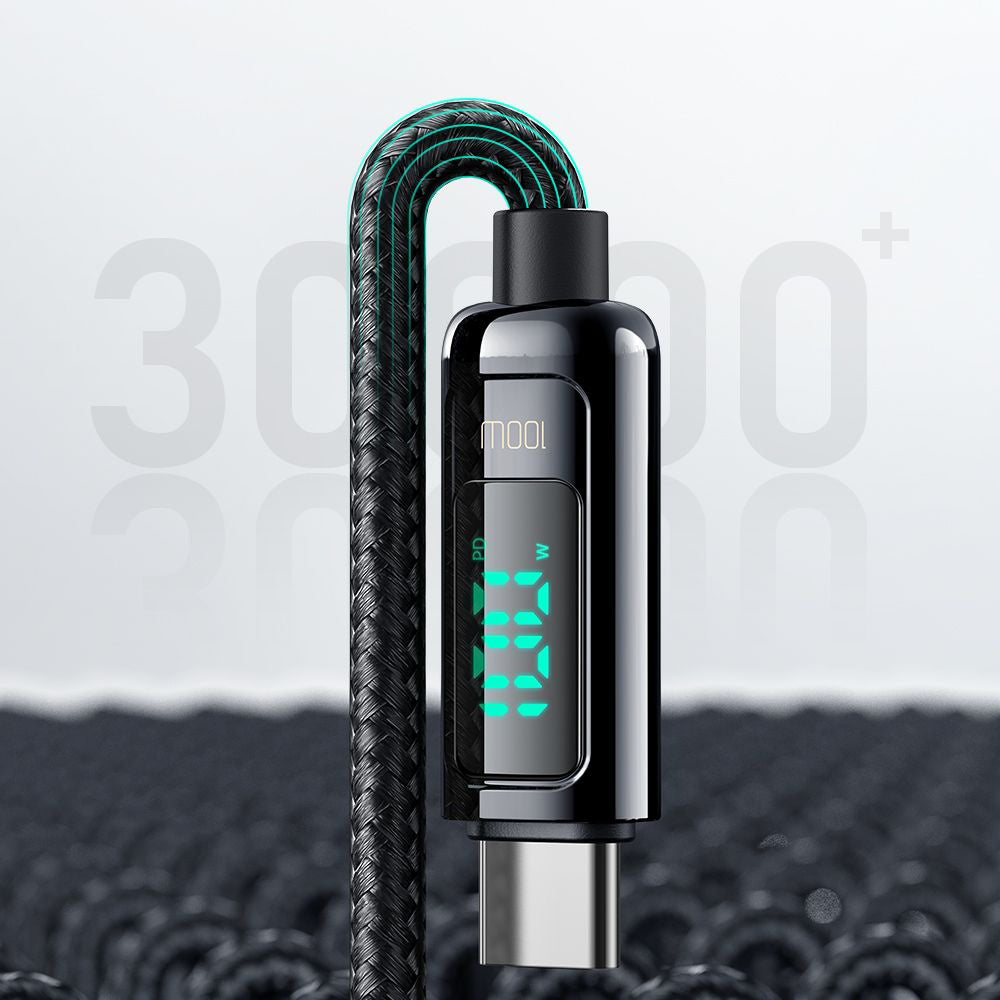 USB-C Data and Charging Cable - USB-C McDodo CA-8820 Display, 100W, 1.2m, Black