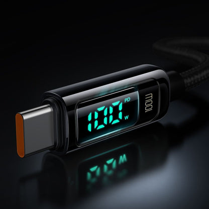 USB-C Data and Charging Cable - USB-C McDodo CA-8820 Display, 100W, 1.2m, Black