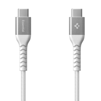 Καλώδιο Δεδομένων και Φόρτισης USB-C - USB-C Spigen EB10010CCA, 100W, 1m, Λευκό ACA11102