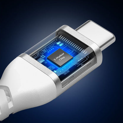 Καλώδιο Δεδομένων και Φόρτισης USB-C - USB-C Spigen EB10010CCA, 100W, 1m, Λευκό ACA11102