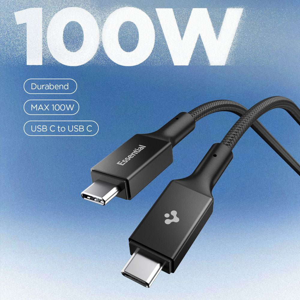 USB-C Data and Charging Cable - USB-C Spigen EB10015CC, 100W, 1.5m, Black ACA10421