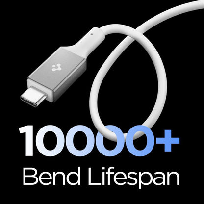 Καλώδιο Δεδομένων και Φόρτισης USB-C - USB-C Spigen EB24012CC, 240W, 1.2m, Λευκό