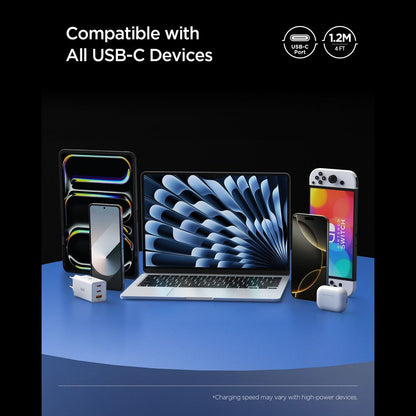 USB-C Data and Charging Cable - USB-C Spigen EB24012CC, 240W, 1.2m, Black ACA09461