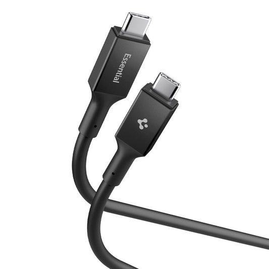 Καλώδιο Δεδομένων και Φόρτισης USB-C - USB-C Spigen EB24015CC, 240W, 1.5m, Μαύρο ACA10423