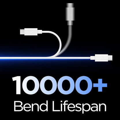 Καλώδιο Δεδομένων και Φόρτισης USB-C - USB-C Spigen EB6015CC, 60W, 1.5m, Λευκό ACA10416