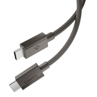 Καλώδιο Δεδομένων και Φόρτισης USB-C - USB-C Spigen EB6015CC, 60W, 1.5m, Γκρι ACA10418