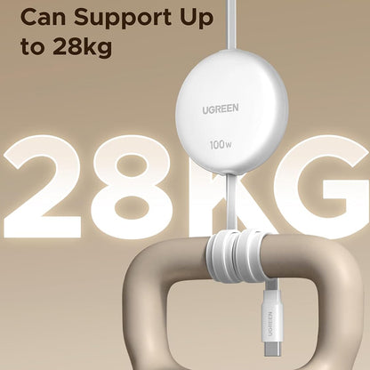 Καλώδιο Δεδομένων και Φόρτισης USB-C - USB-C UGREEN L531, 100W, 1m, Λευκό