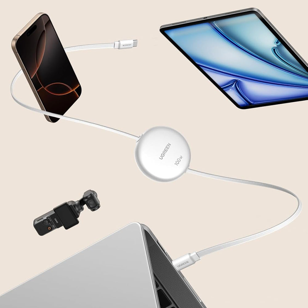 Καλώδιο Δεδομένων και Φόρτισης USB-C - USB-C UGREEN L531, 100W, 1m, Λευκό