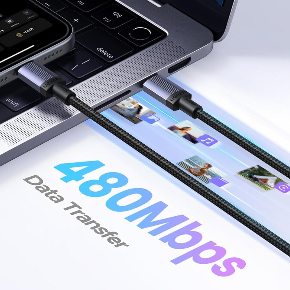 USB-C Data and Charging Cable - USB-C UGREEN L532, 240W, 3m, Gray