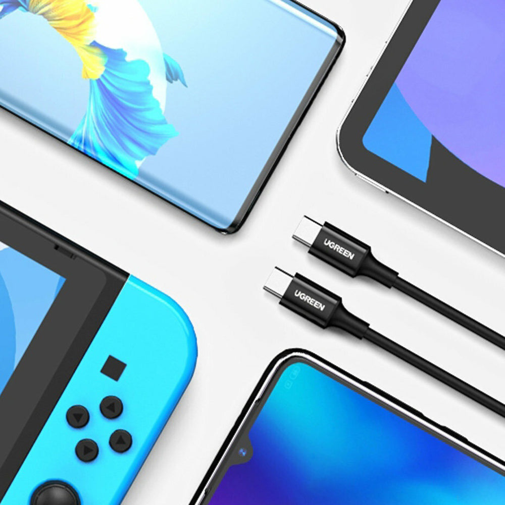 Καλώδιο Δεδομένων και Φόρτισης USB-C - USB-C UGREEN US300 (80371), 100W, 1m, Μαύρο