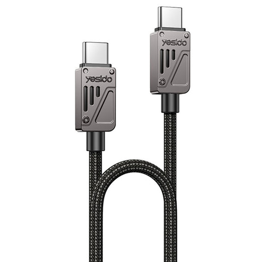 Καλώδιο Δεδομένων και Φόρτισης USB-C - USB-C Yesido CA196, 60W, 1.2m, Μαύρο