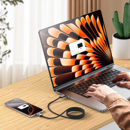 Καλώδιο Δεδομένων και Φόρτισης USB-C - USB-C Yesido CA196, 60W, 1.2m, Μαύρο