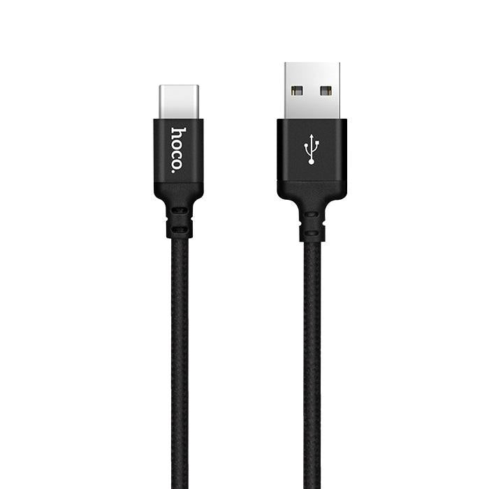 Καλώδιο δεδομένων και φόρτισης USB-A - USB-C HOCO X14 Times, 18W, 1m, Μαύρο