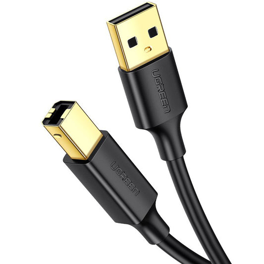 Καλώδιο Εκτυπωτή UGREEN US135, USB-A - USB-B, 3m, Μαύρο