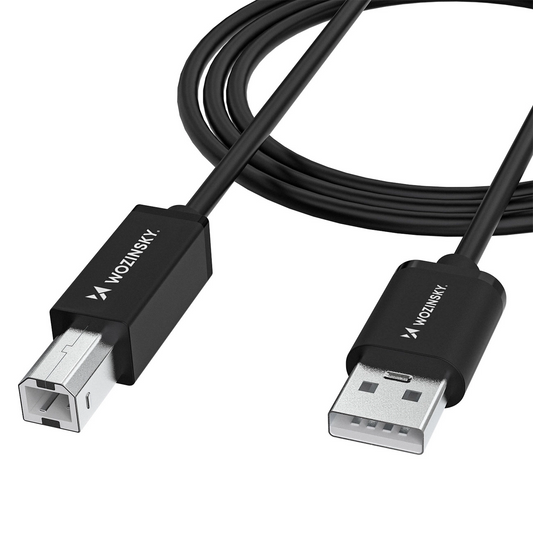 Καλώδιο Εκτυπωτή WZK WKDDY3S, USB-A - USB-B, 2μ, Μαύρο