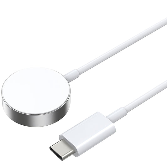 Ασύρματος φορτιστής BWOO WL-18 για Apple Watch Series, USB-C, Λευκός