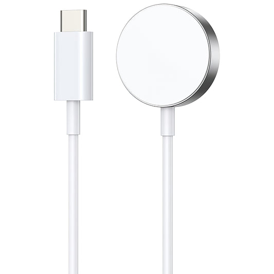 Ασύρματος φορτιστής BWOO WL-18 για Apple Watch Series, USB-C, Λευκός