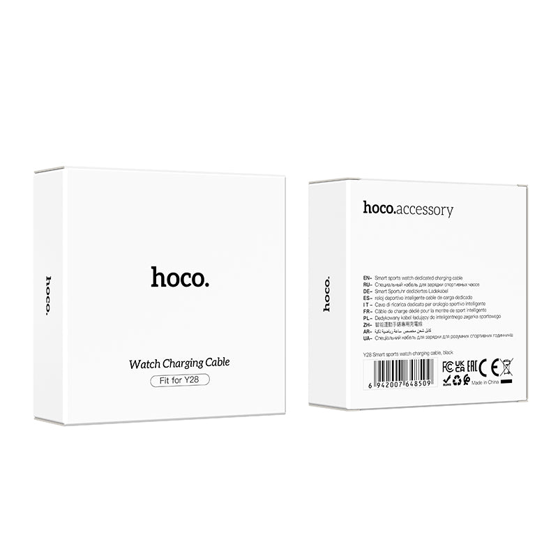 Καλώδιο Φόρτισης για Smartwatch HOCO Y28, USB-A, Μαύρο
