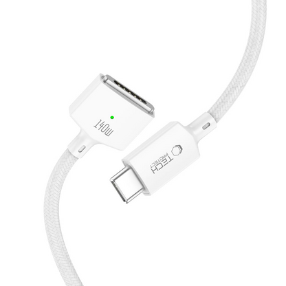 Καλώδιο Φόρτισης Tech-Protect MMC01 Ultraboost, USB-C - MagSafe 3, 140W, 2μ, Λευκό
