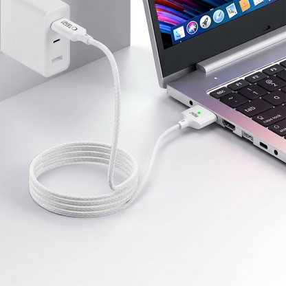 Καλώδιο Φόρτισης Tech-Protect MMC01 Ultraboost, USB-C - MagSafe 3, 140W, 2μ, Λευκό