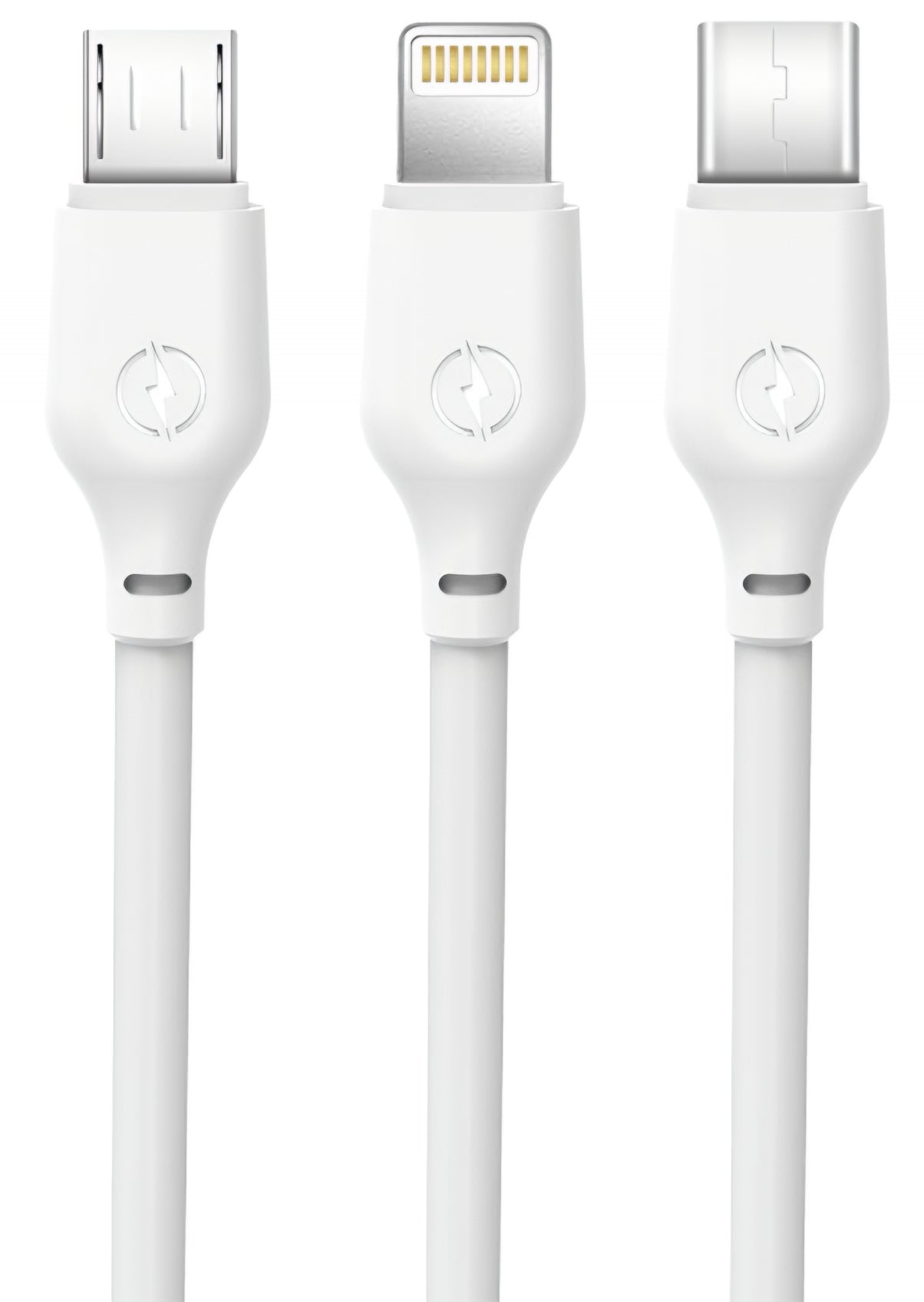 Καλώδιο Φόρτισης USB-A - Lightning / microUSB / USB-C XO Design NB103 3σε1, 10W, 1m, Λευκό