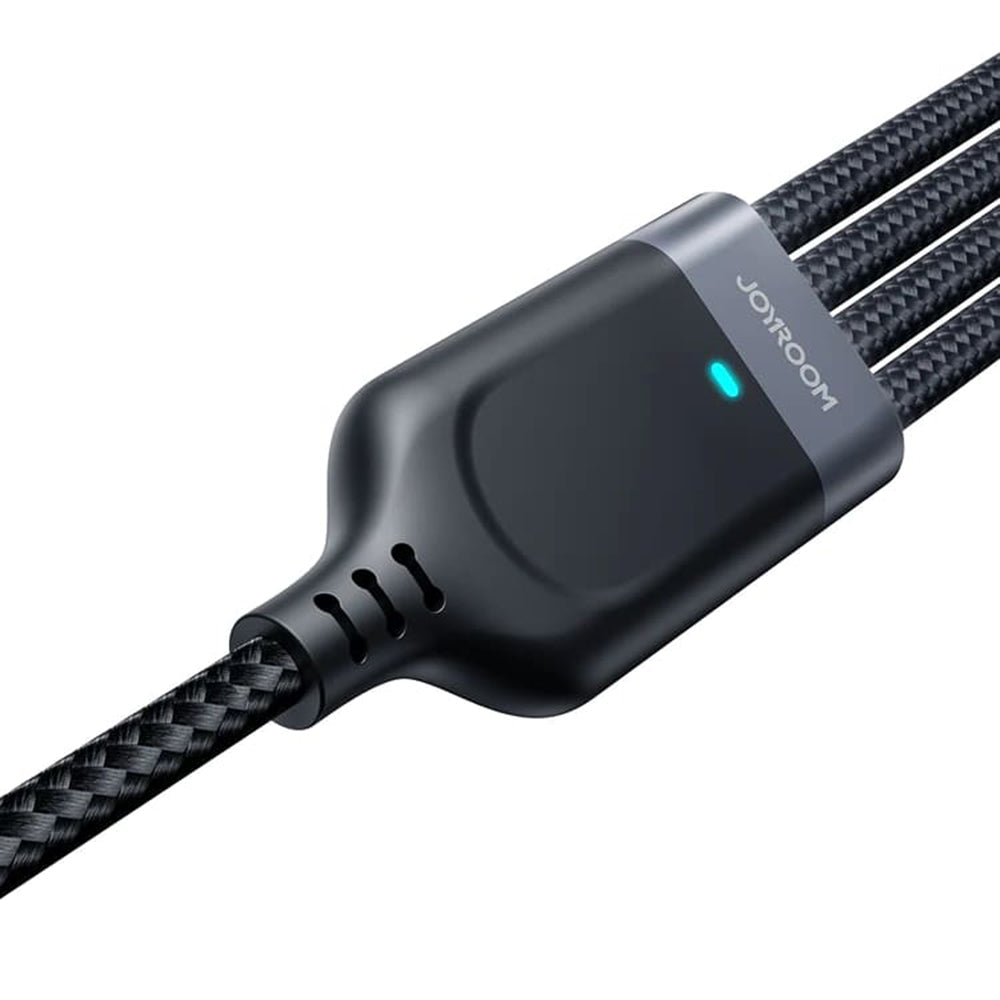 Καλώδιο φόρτισης USB-A - Lightning / microUSB / 2 x USB-C Joyroom S-1T4018A18 4in1, 20W, 1.2m, Μαύρο 