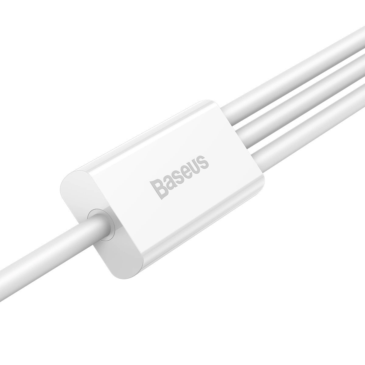 Καλώδιο φόρτισης USB-A - Lightning / microUSB / USB-C Baseus Superior 3in1 Series, 20W, 0.5m, Λευκό 