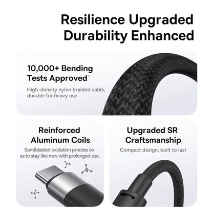 Καλώδιο Φόρτισης USB-A - Lightning / microUSB / USB-C Baseus StarSpeed 3in1, 20W, 0.6m, Μαύρο P10319900111-00