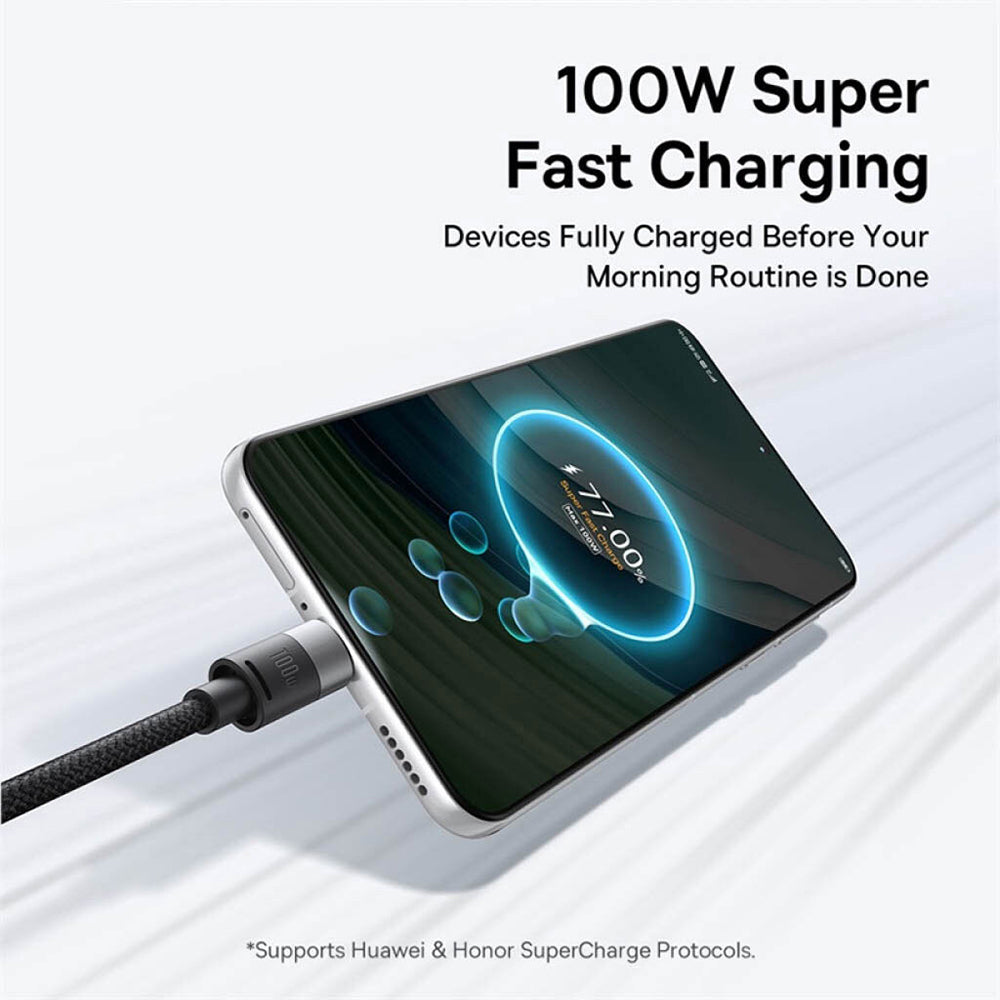 Καλώδιο Φόρτισης USB-A - Lightning / microUSB / USB-C Baseus StarSpeed 3in1, 20W, 0.6m, Μαύρο P10319900111-00
