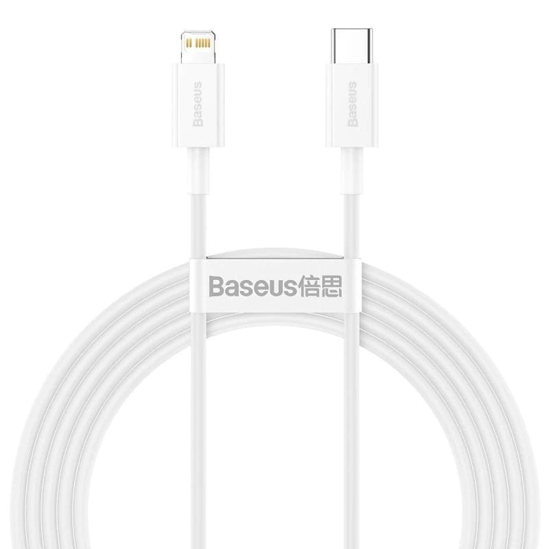 Καλώδιο δεδομένων και φόρτισης USB-C - Lightning Baseus Superior Series, 20W, 2m, λευκό CATLYS-C02 