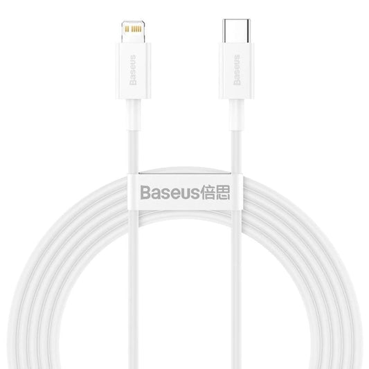 Καλώδιο δεδομένων και φόρτισης USB-C - Lightning Baseus Superior Series, 20W, 2m, λευκό CATLYS-C02 