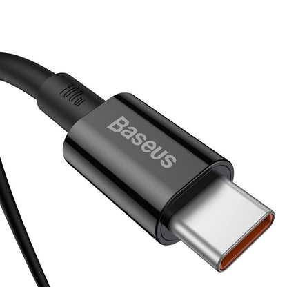 Καλώδιο δεδομένων και φόρτισης USB-C - USB-C Baseus Superior Series, 100W, 2m, μαύρο CATYS-C01