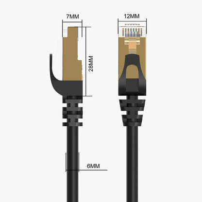 Καλώδιο Δικτύου Orico PUG-C7, UTP, Cat7, 2μ, Μαύρο