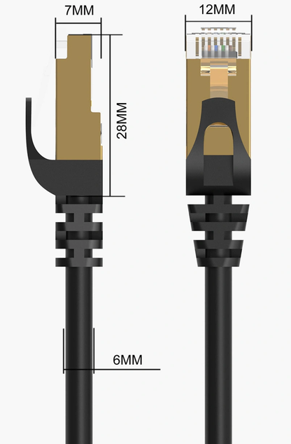 Καλώδιο Δικτύου Orico PUG-C7, UTP, Cat7, 3μ, Μαύρο