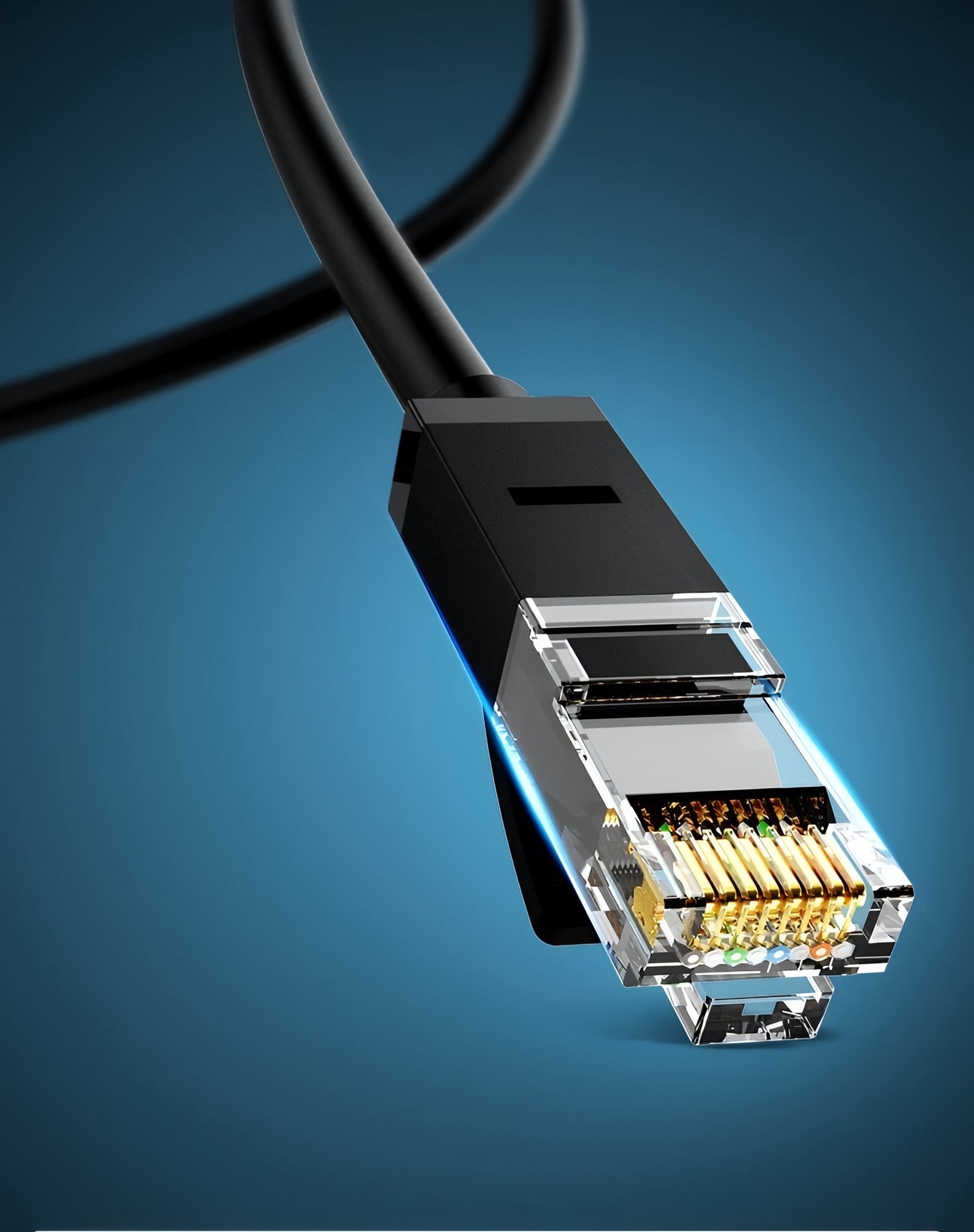 Καλώδιο Δικτύου UGREEN NW102, UTP, Cat6, 5m, Μαύρο
