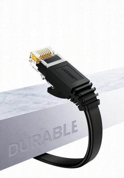 Καλώδιο Δικτύου UGREEN NW102 Flat, UTP, Cat6, 3m, Μαύρο