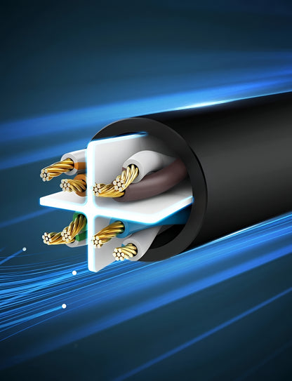 Καλώδιο Δικτύου UGREEN NW102, UTP, Cat6, 5m, Μαύρο