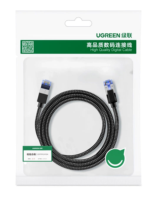 UGREEN NW153 Network Cable, UTP, Cat8, 1m, Black