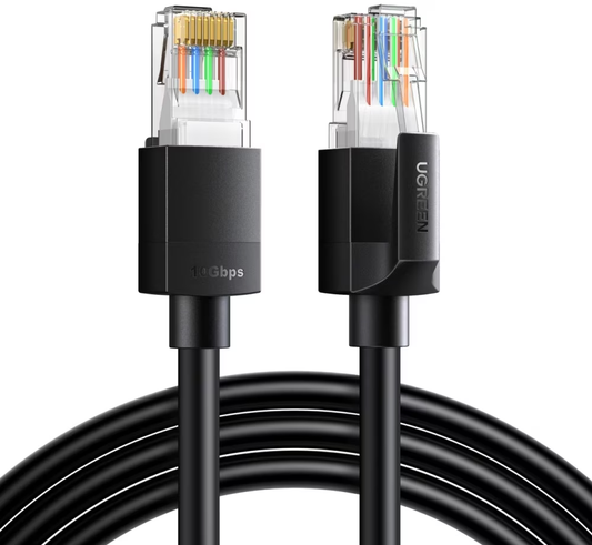 Καλώδιο Δικτύου UGREEN NW316, UTP, Cat6, 8m, Μαύρο