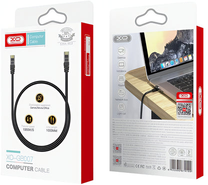 Καλώδιο Δικτύου XO Design GB007, UTP, Cat6, 1m, Μαύρο