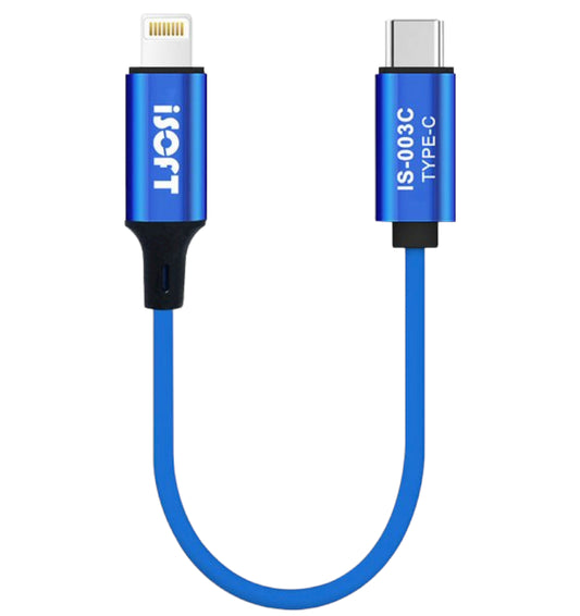Καλώδιο Μεταφοράς Δεδομένων iSOFT IS-003C, Ενδιάμεση Θύρα Lightning - USB-C