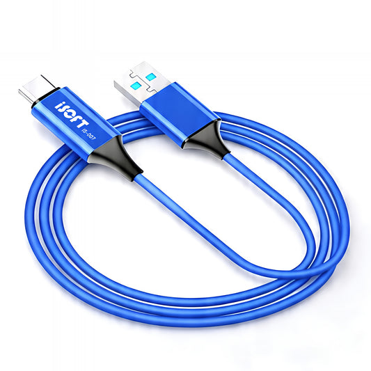 Καλώδιο Μεταφοράς Δεδομένων iSOFT IS-007, Διεπαφή USB-A - USB-C