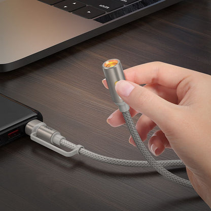 Ηλεκτρικό Αναπτήρα HOCO UA38B, USB-C / USB-A, 0.3m, Χρυσό